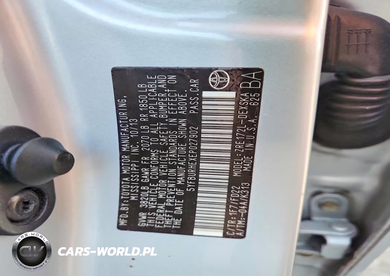 2014 Toyota Corolla S VIN:5YFBURHEXEP027902 - 12
