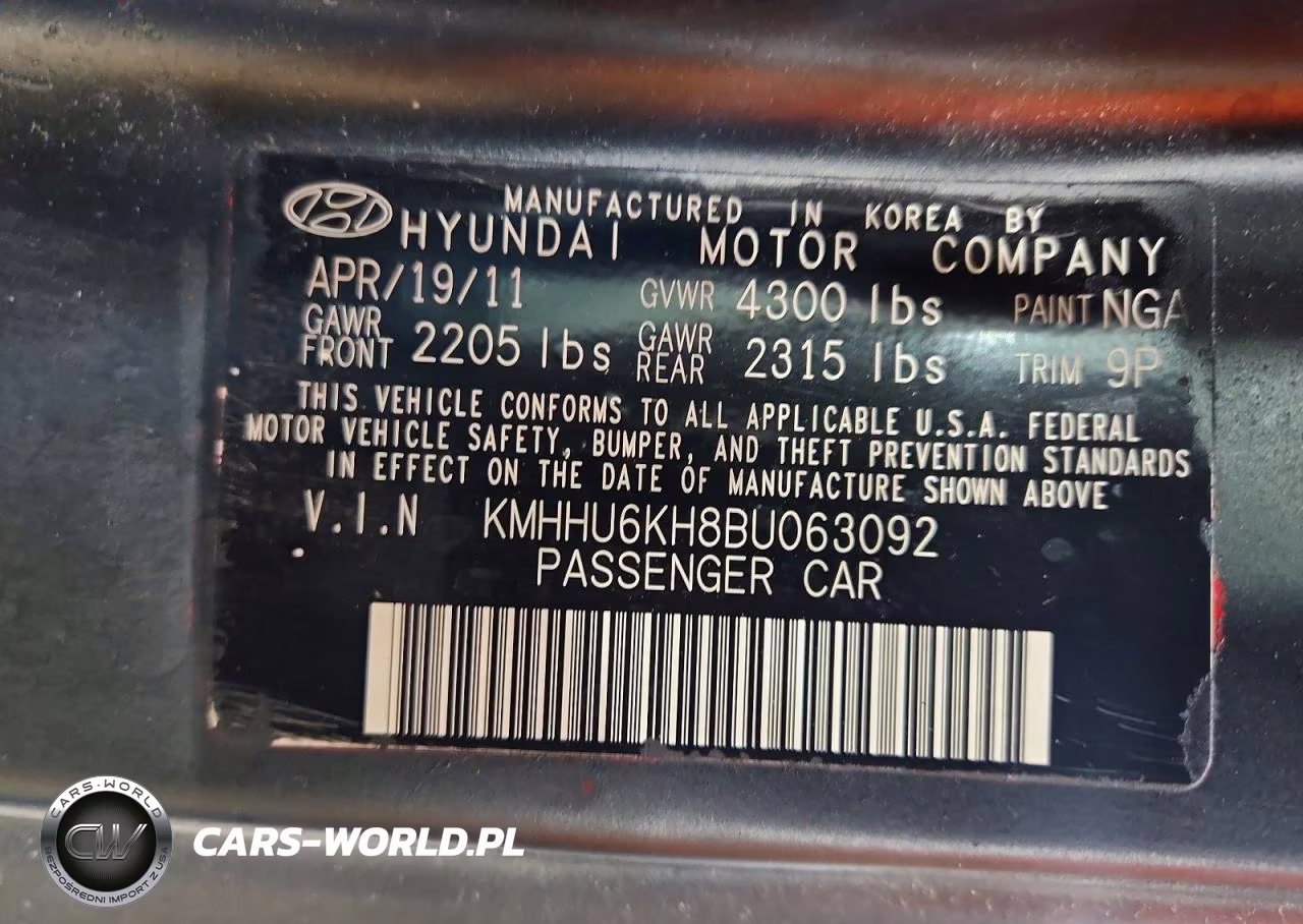 2011 Hyundai Genesis Coupe 3.8L R-Spec VIN:KMHHU6KH8BU063092 - 12