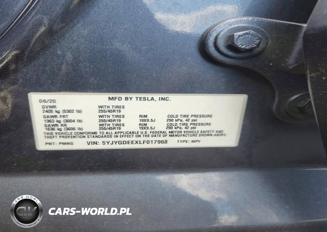 2020 Tesla Model Y VIN:5YJYGDEEXLF017968 - 12