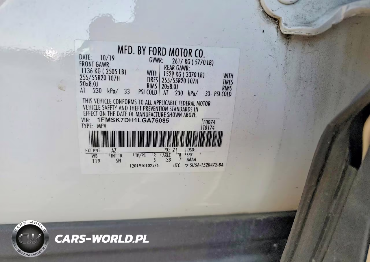 2020 Ford Explorer Xlt VIN:1FMSK7DH1LGA76085 - 13