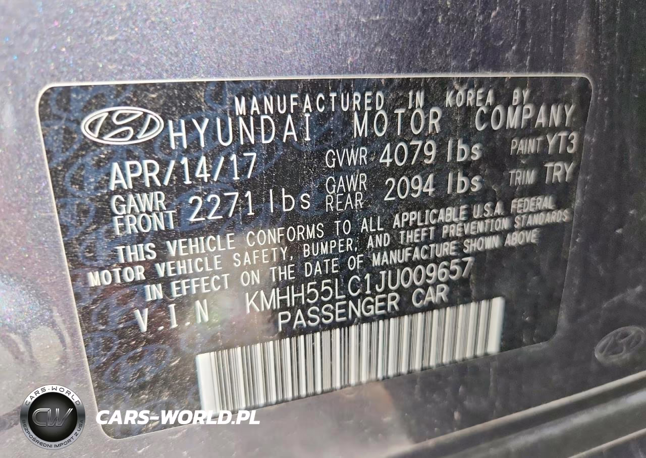 2018 Hyundai Elantra Gt Sport VIN:KMHH55LC1JU009657 - 12
