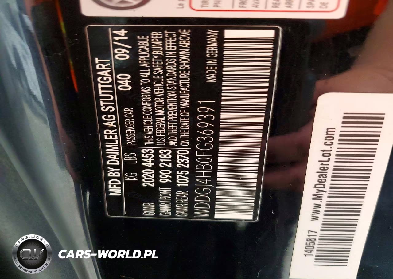 2015 Mercedes-Benz C 250 VIN:WDDGJ4HB0FG369391 - 12