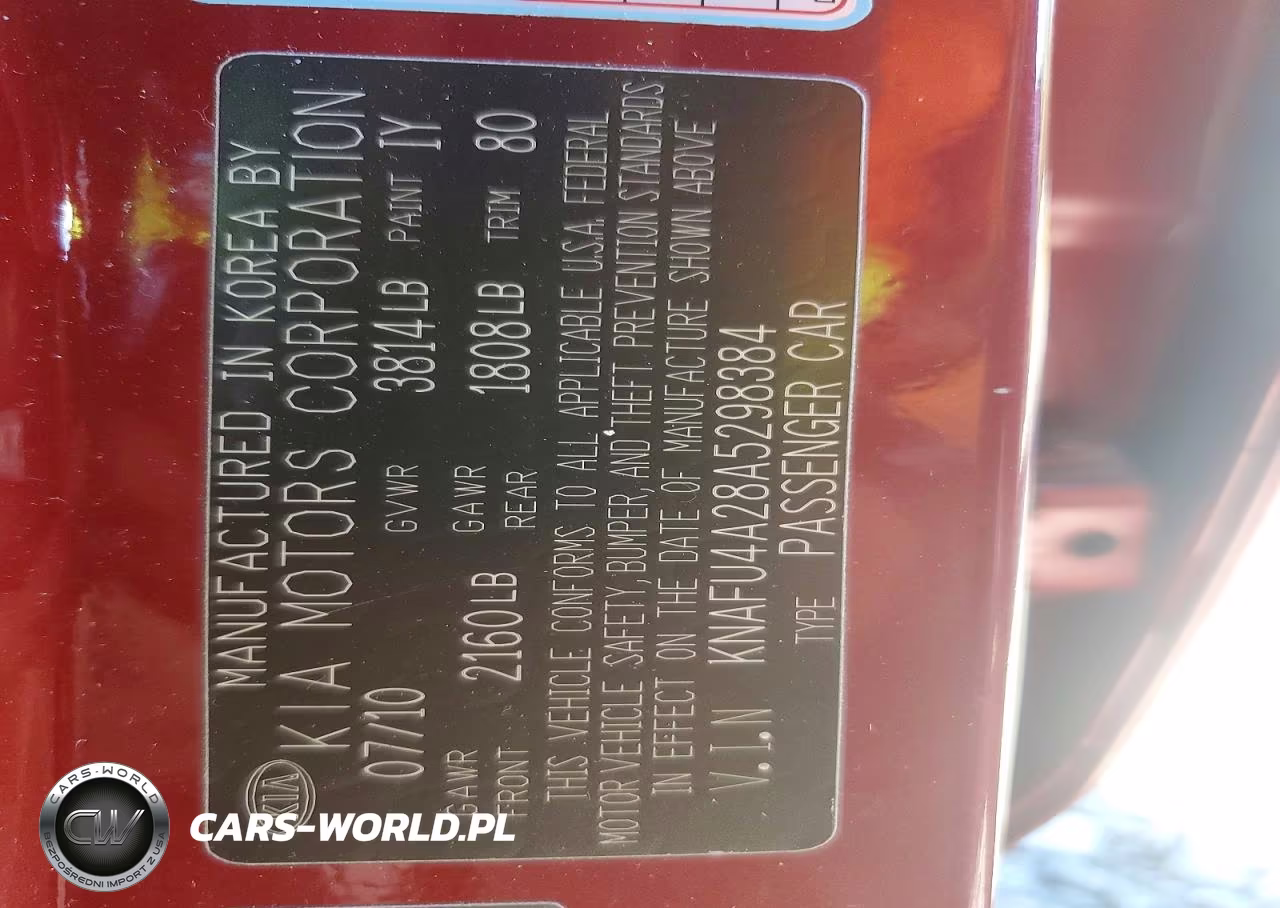 2010 Kia Forte Ex VIN:KNAFU4A28A5298384 - 12