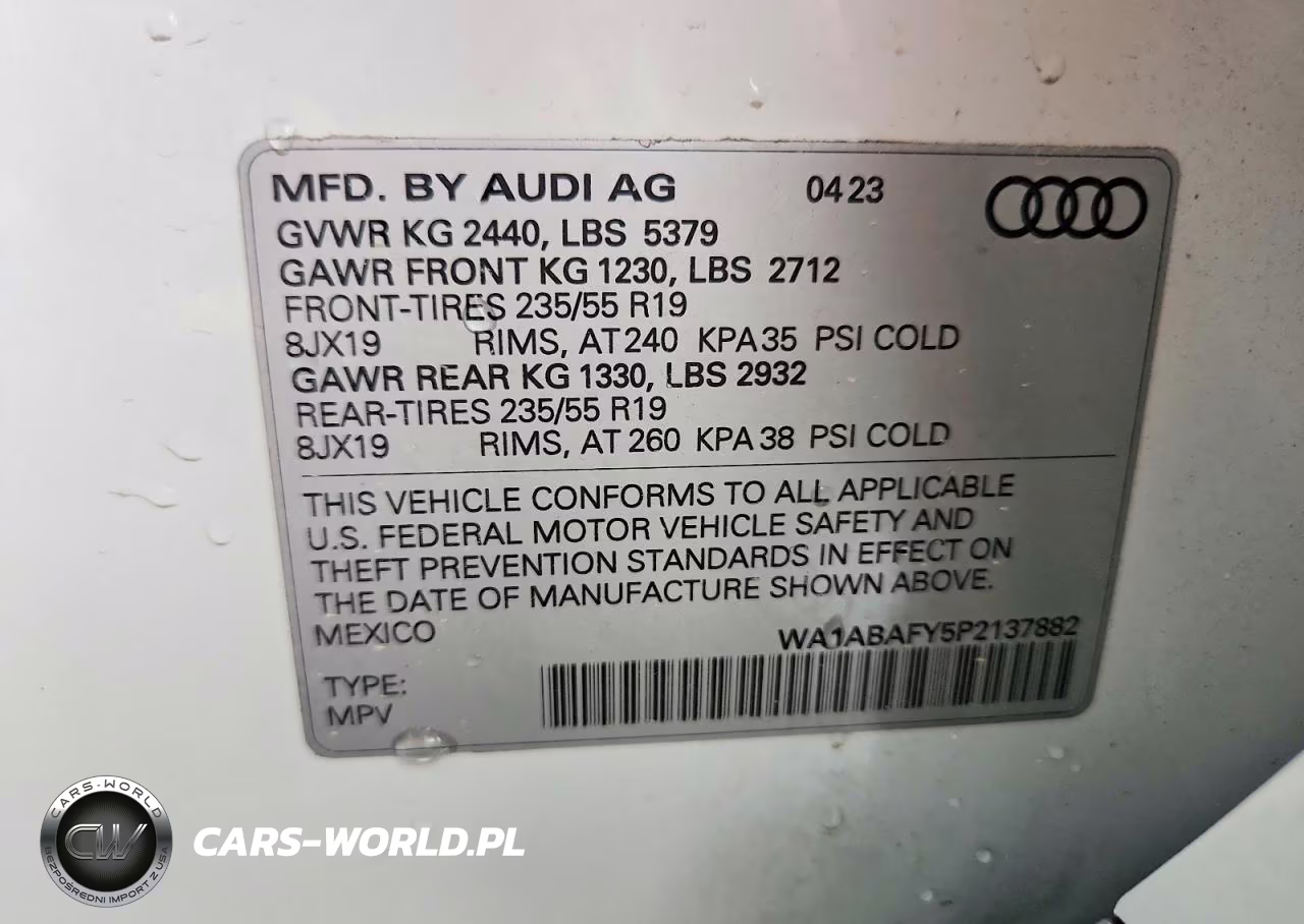 2023 Audi Q5 Premium 40 VIN:WA1ABAFY5P2137882 - 14