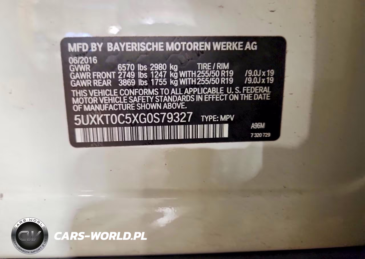 2016 BMW X5 Xdr40E VIN:5UXKT0C5XG0S79327 - 12