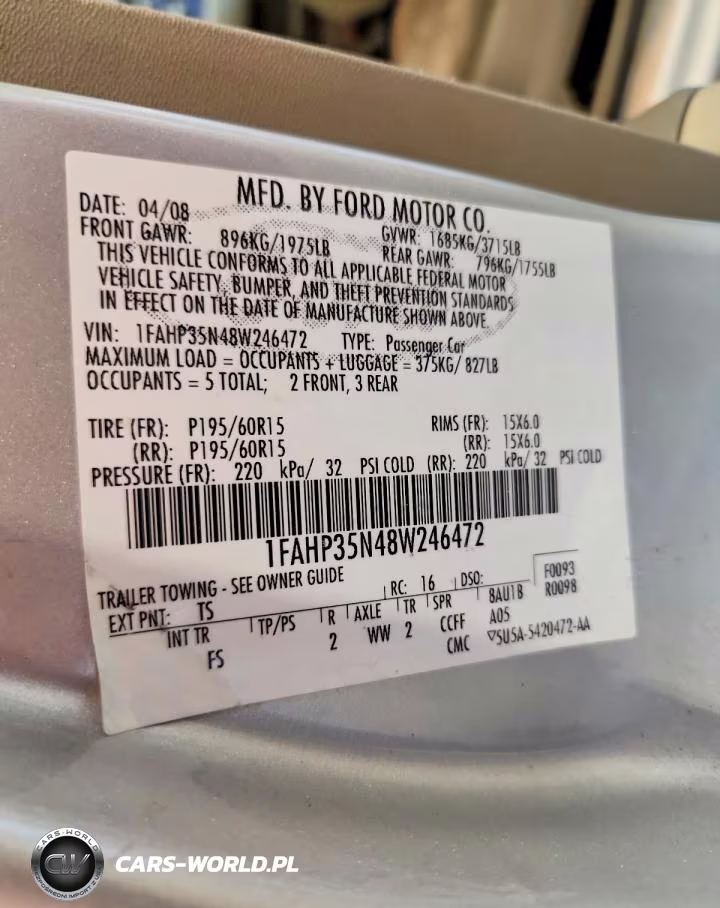 2008 Ford Focus Se VIN:1FAHP35N48W246472 - 12