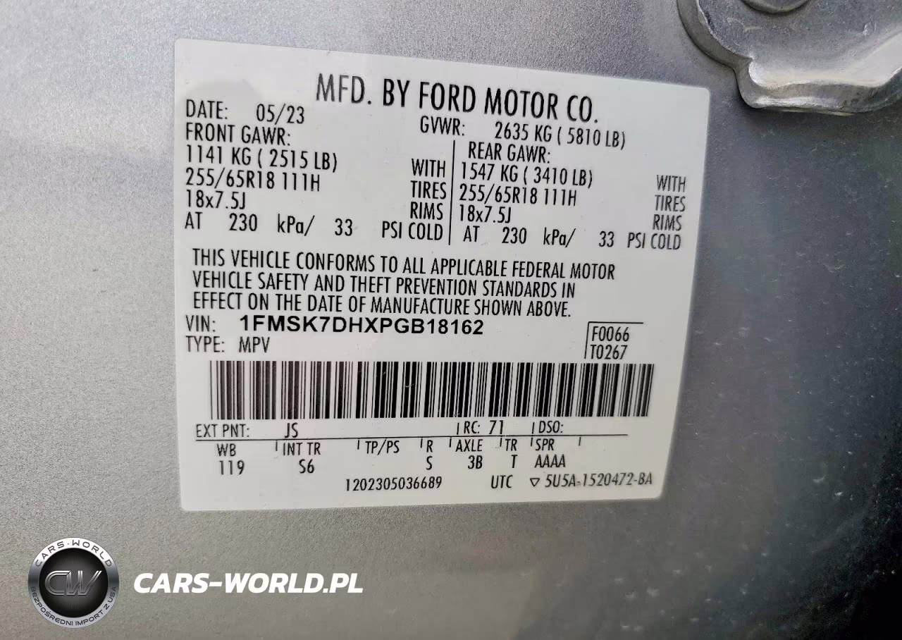 2023 Ford Explorer Xlt VIN:1FMSK7DHXPGB18162 - 13