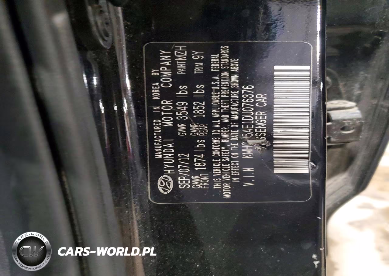 2013 Hyundai Accent Se VIN:KMHCU5AE1DU076376 - 13