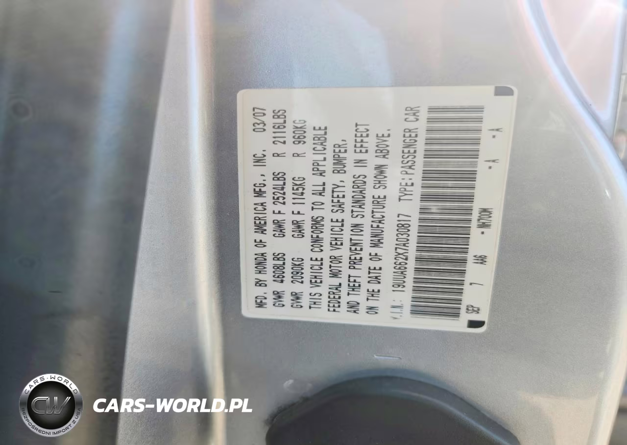 2007 Acura Tl VIN:19UUA662X7A030817 - 13
