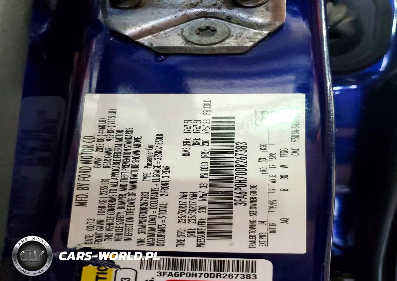2013 Ford Fusion Se VIN:3FA6P0H70DR267383 - 12