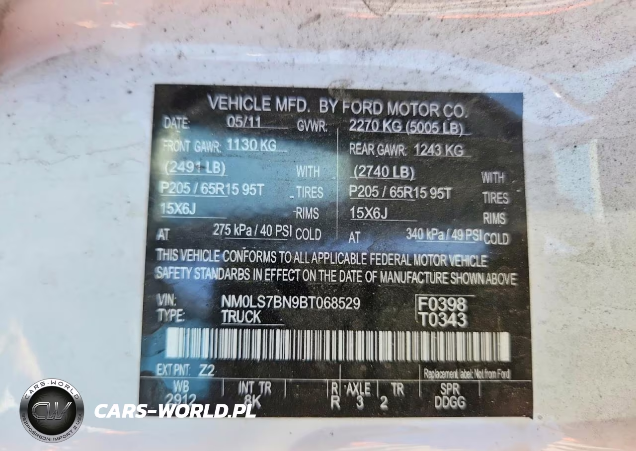 2011 Ford Transit Connect Xlt Delivery Van VIN:NM0LS7BN9BT068529 - 13