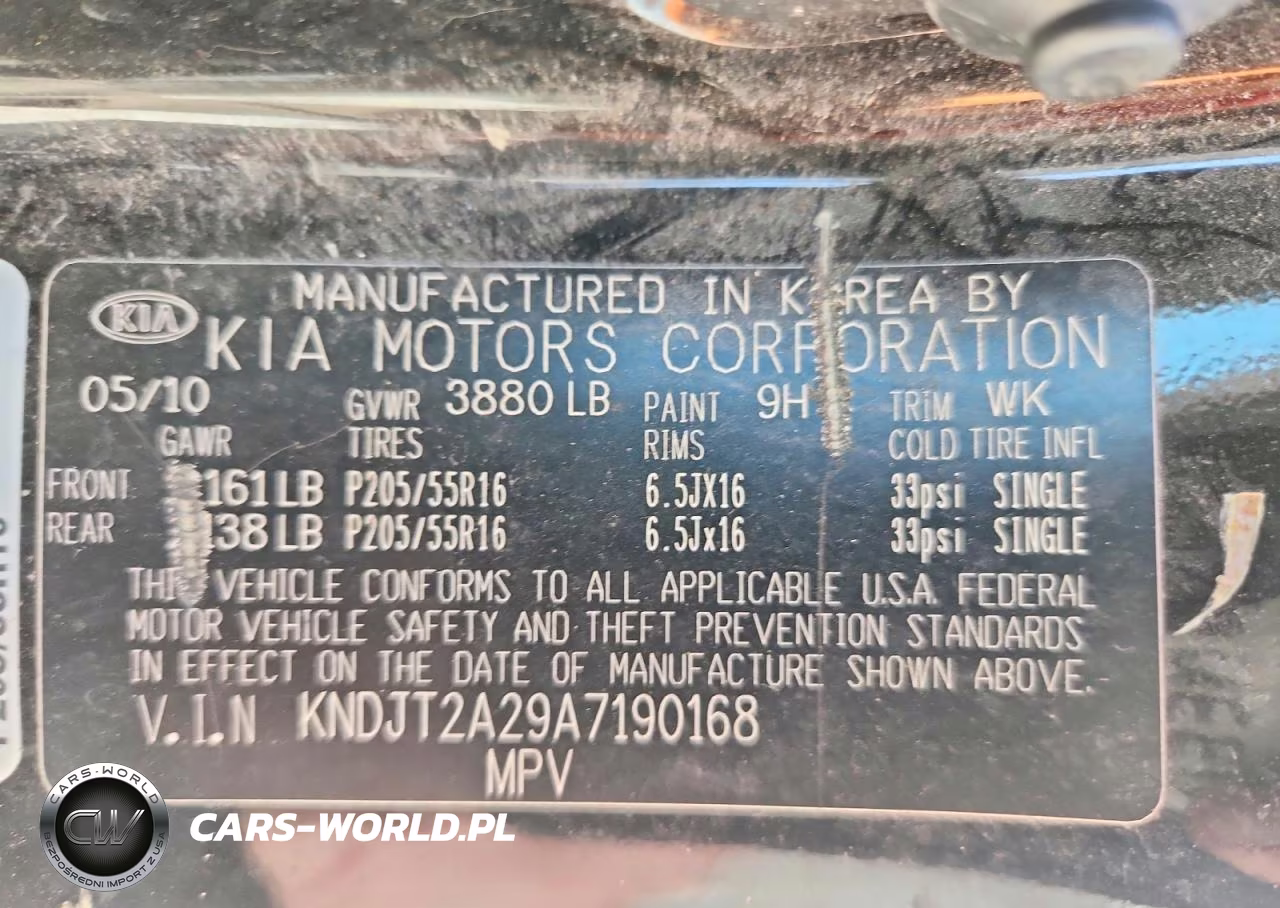 2010 Kia Soul + VIN:KNDJT2A29A7190168 - 14