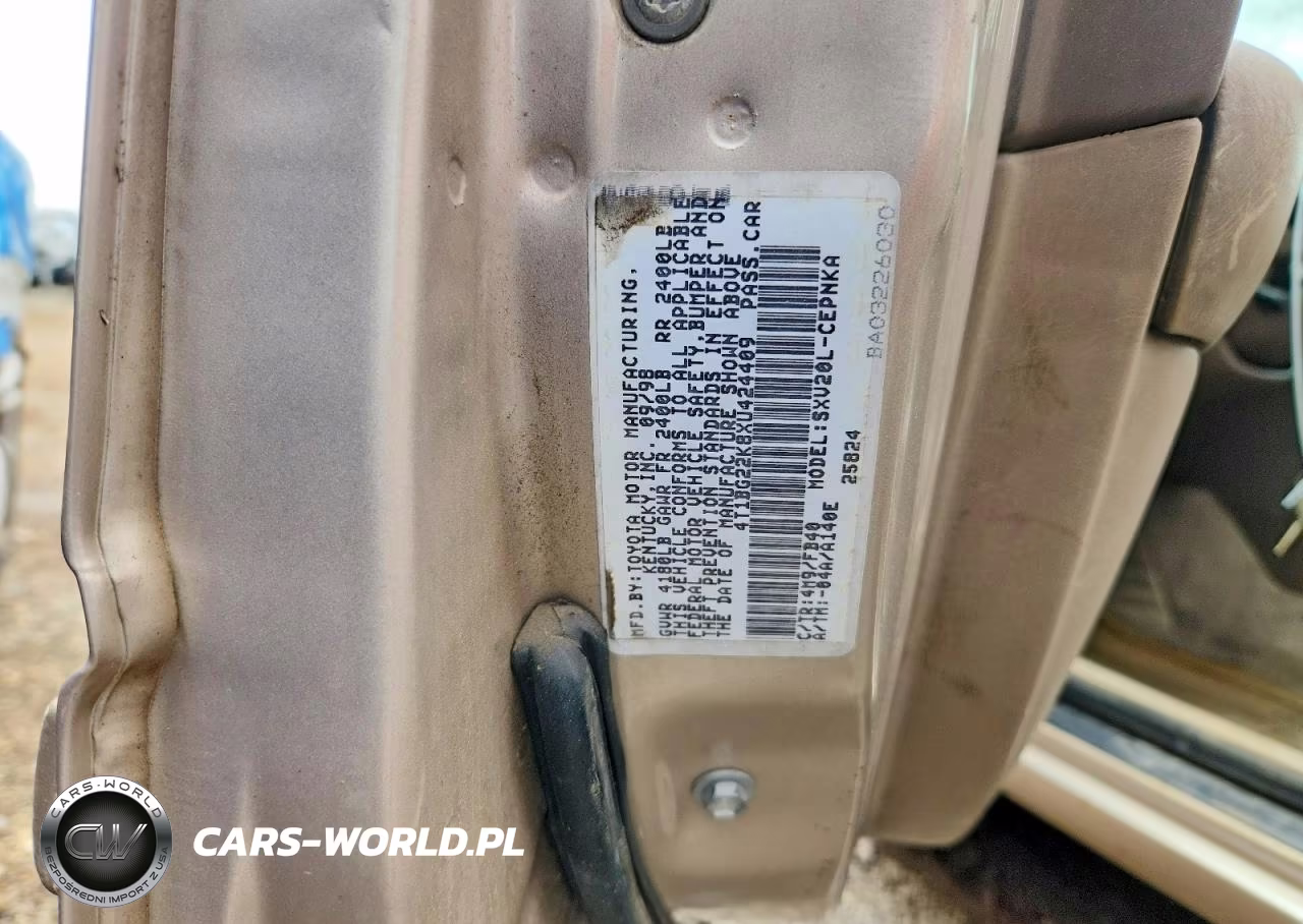 1999 Toyota Camry VIN:4T1BG22K8XU424409 - 12