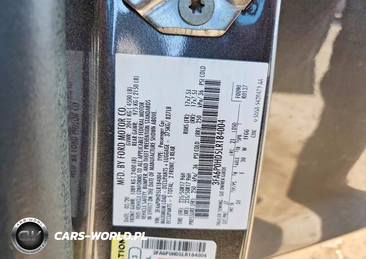 2020 Ford Fusion Se VIN:3FA6P0HD5LR184004 - 12