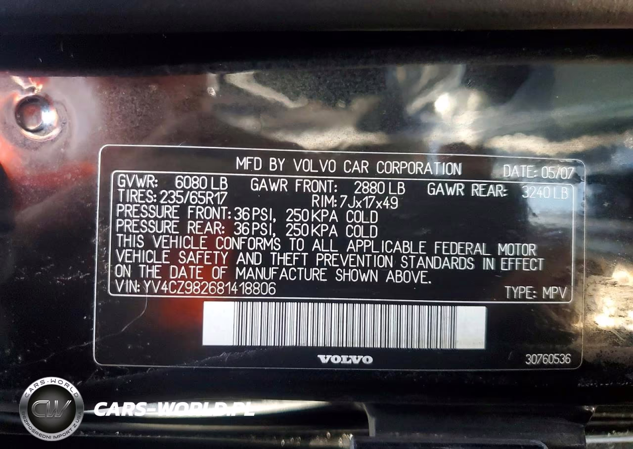 2008 Volvo Xc90 3.2 VIN:YV4CZ982681418806 - 13