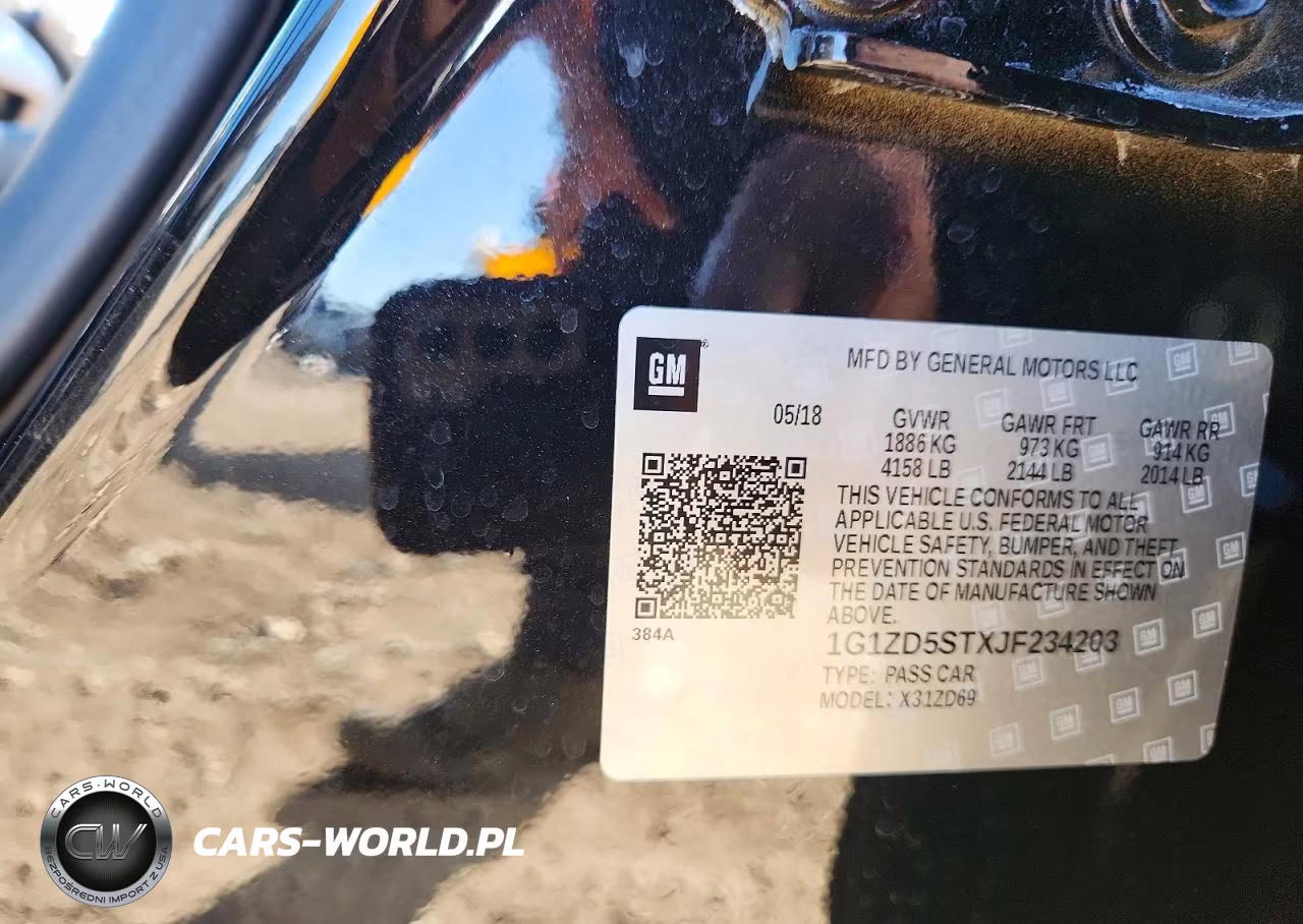 2018 Chevrolet Malibu Lt VIN:1G1ZD5STXJF234203 - 12