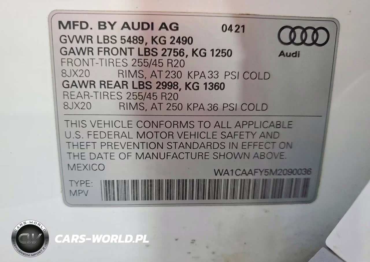 2021 Audi Q5 Prestige VIN:WA1CAAFY5M2090036 - 12