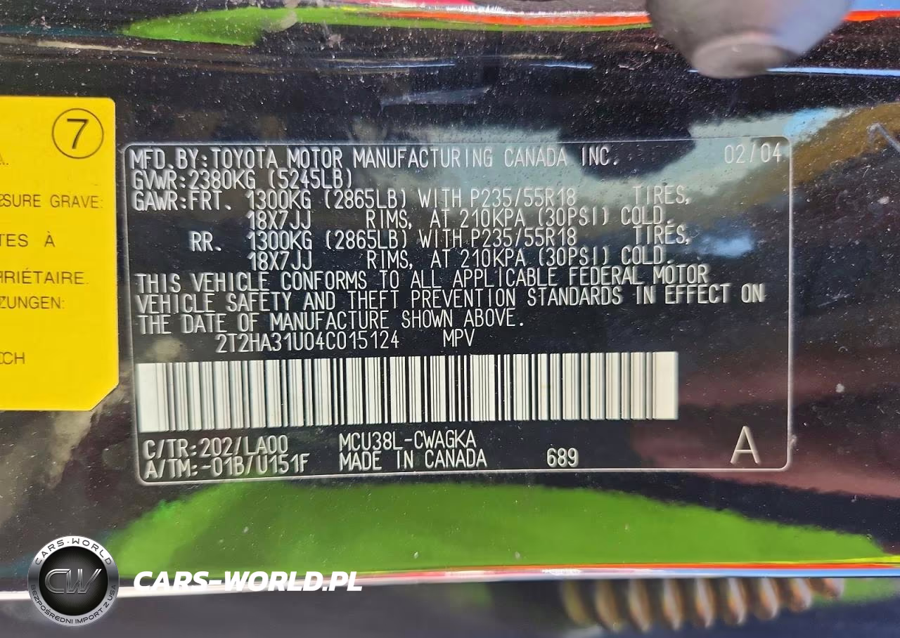 2004 Lexus Rx 330 VIN:2T2HA31U04C015124 - 12