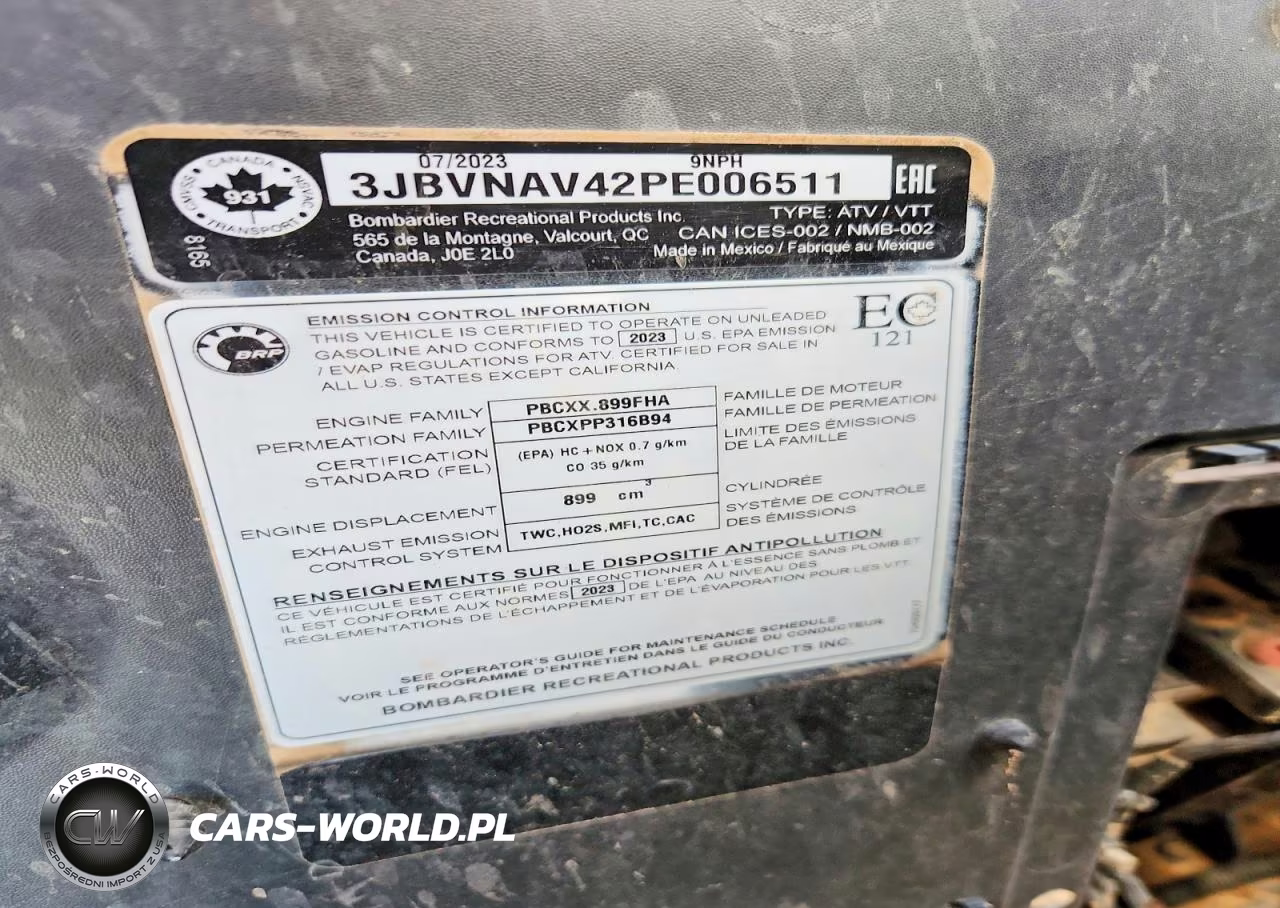 2023 Can-Am Maverick X3 Utility Vehicle VIN:3JBVNAV42PE006511 - 10