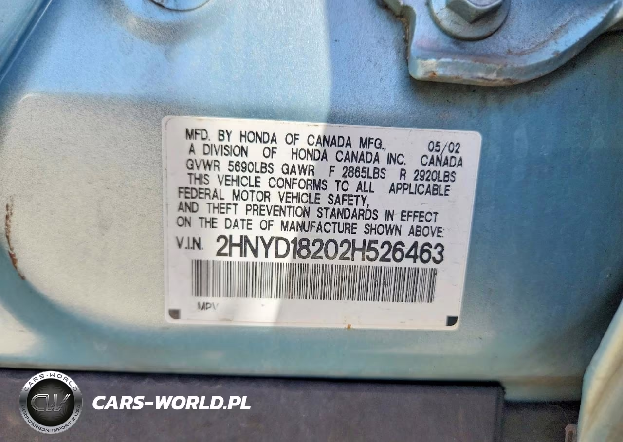 2002 Acura Mdx VIN:2HNYD18202H526463 - 12