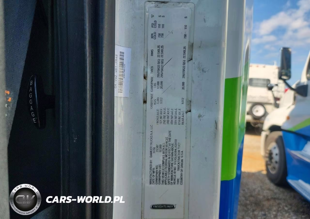 2017 Freightliner Cascadia 125 Semi Truck VIN:1FUJGLBG8HLJG9418 - 13