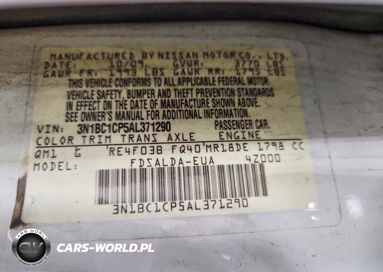 2010 Nissan Versa 1.8 S VIN:3N1BC1CP5AL371290 - 13