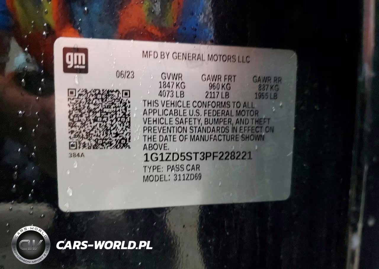 2023 Chevrolet Malibu Lt VIN:1G1ZD5ST3PF228221 - 12