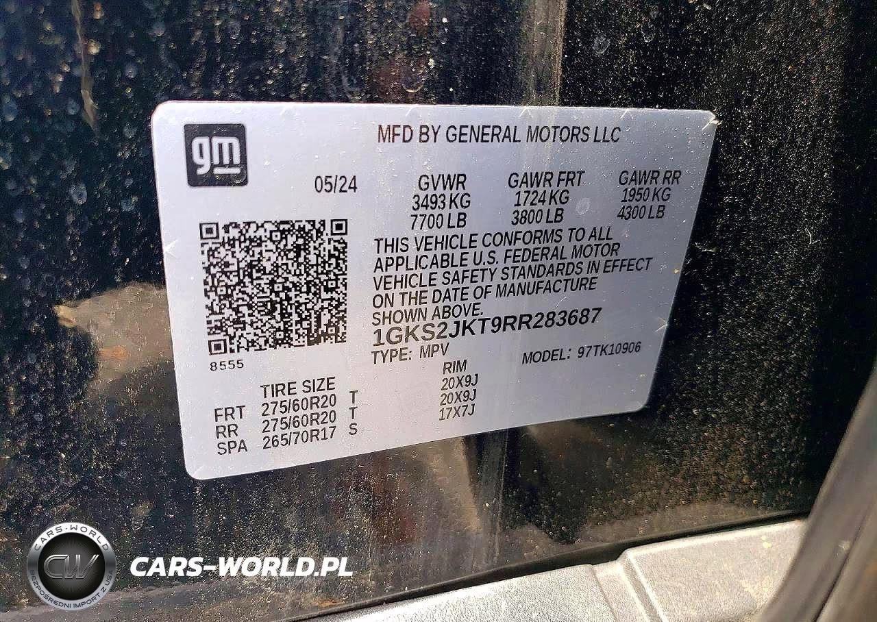 2024 GMC Yukon Xl Denali VIN:1GKS2JKT9RR283687 - 13