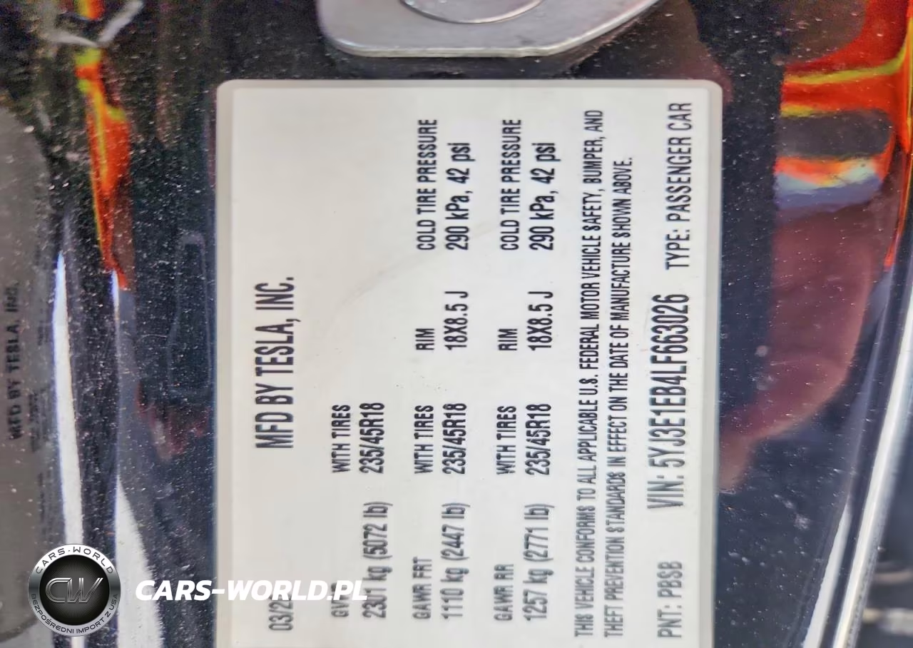 2020 Tesla Model 3 VIN:5YJ3E1EB4LF663026 - 12