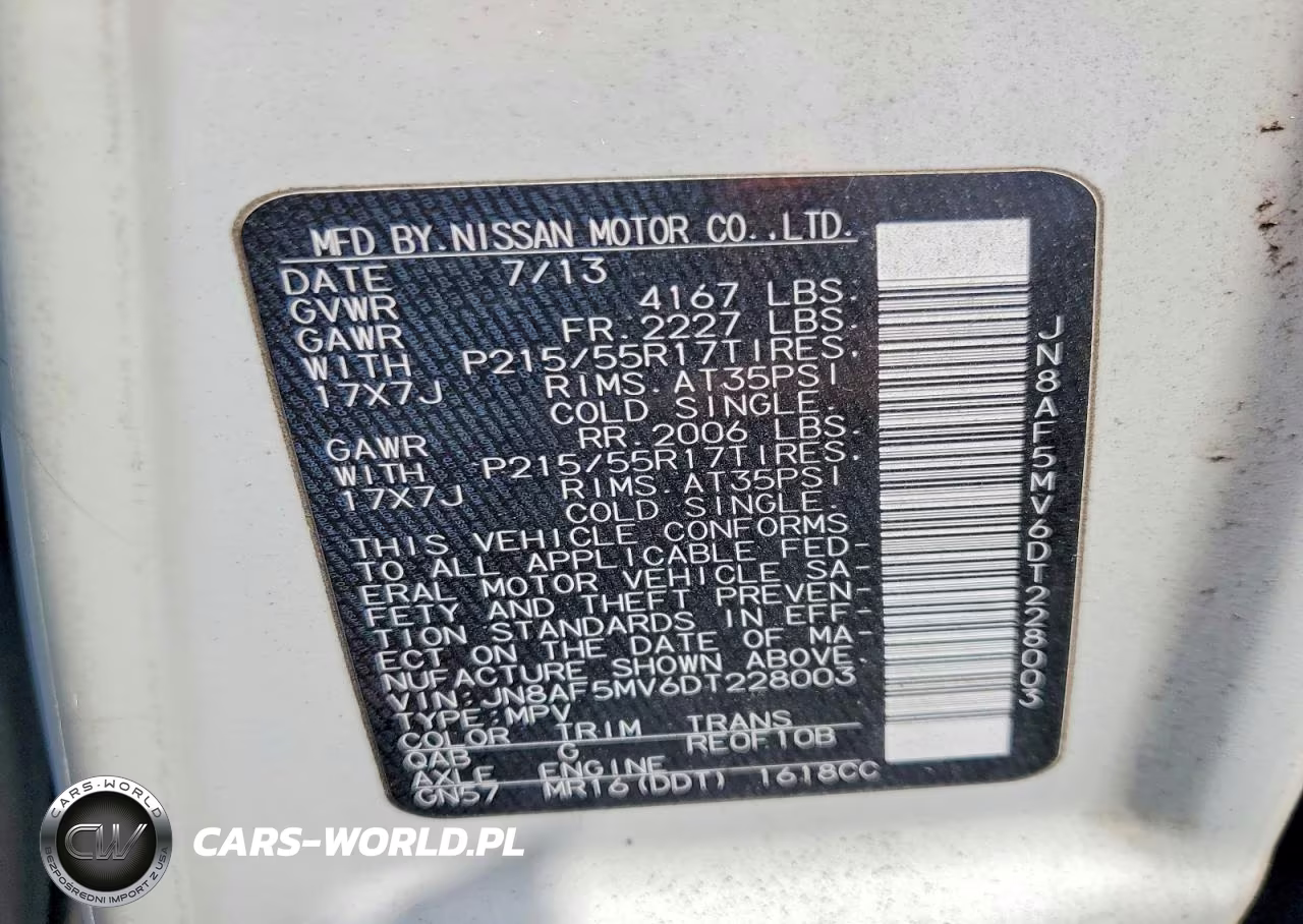 2013 Nissan Juke S VIN:JN8AF5MV6DT228003 - 13