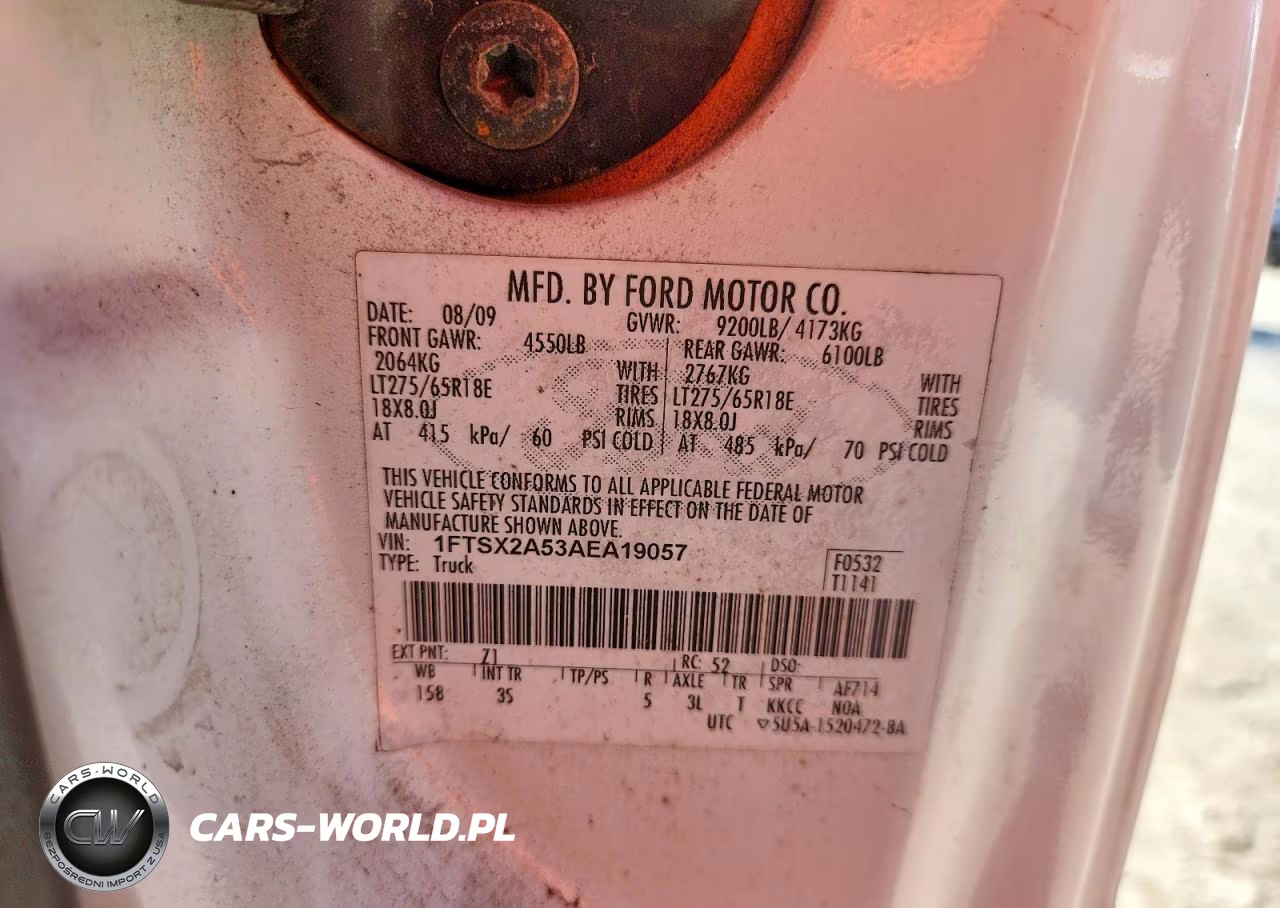 2010 Ford F250 Super Duty VIN:1FTSX2A53AEA19057 - 12