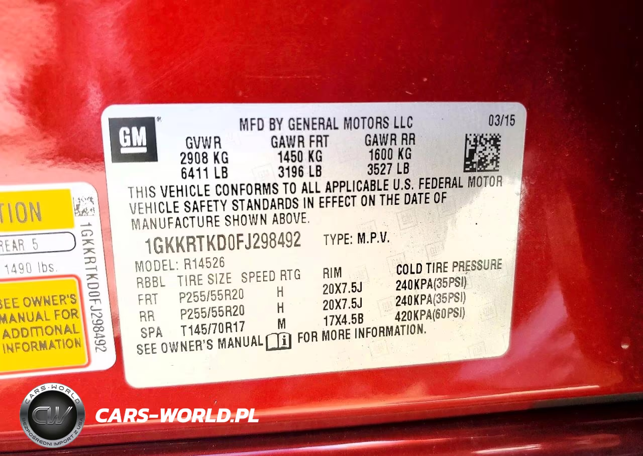 2015 GMC Acadia Denali VIN:1GKKRTKD0FJ298492 - 14