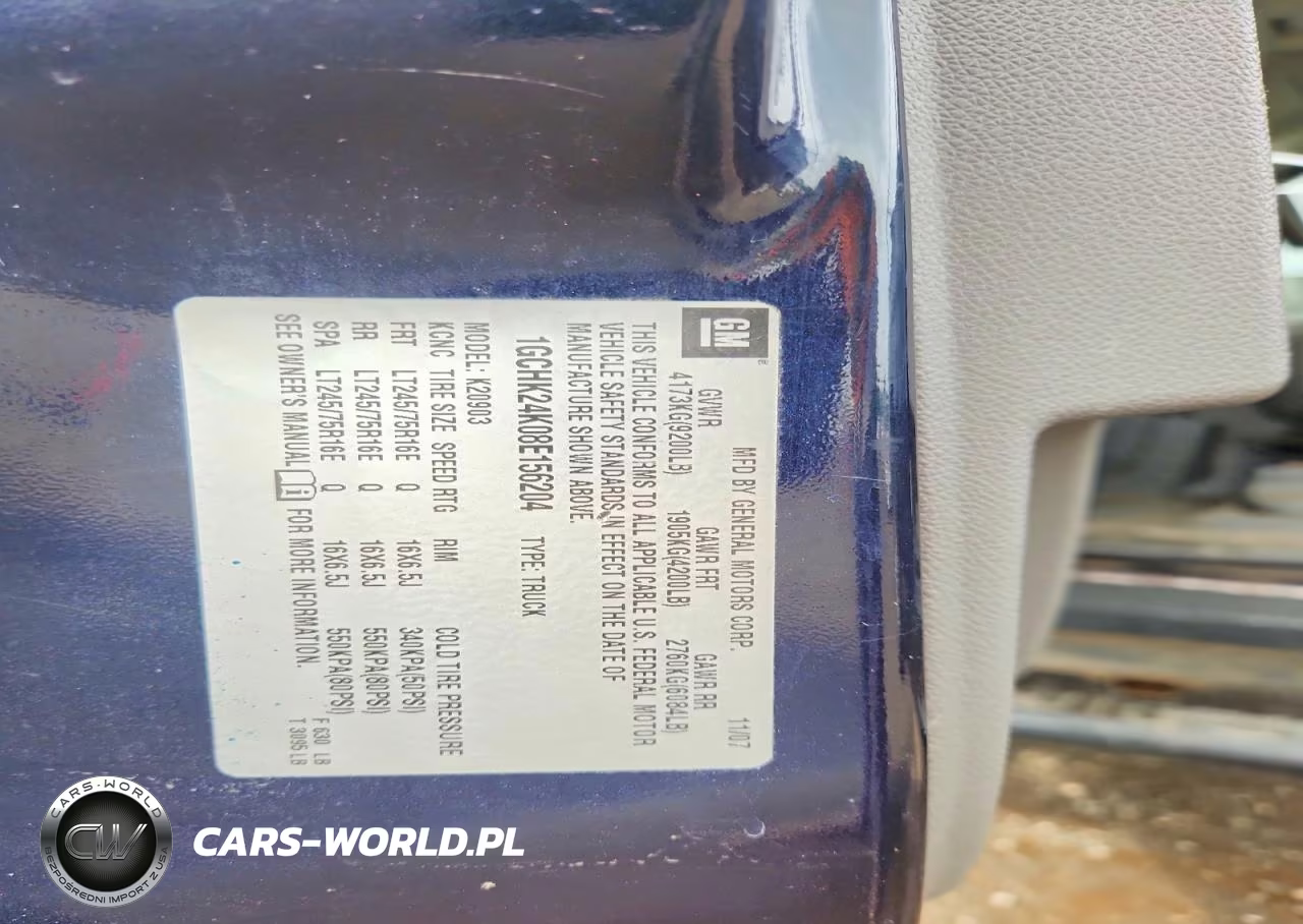 2008 Chevrolet Silverado K2500 Heavy Duty VIN:1GCHK24K08E156204 - 12