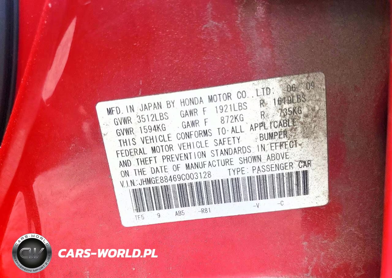 2009 Honda Fit Sport VIN:JHMGE88469C003128 - 12