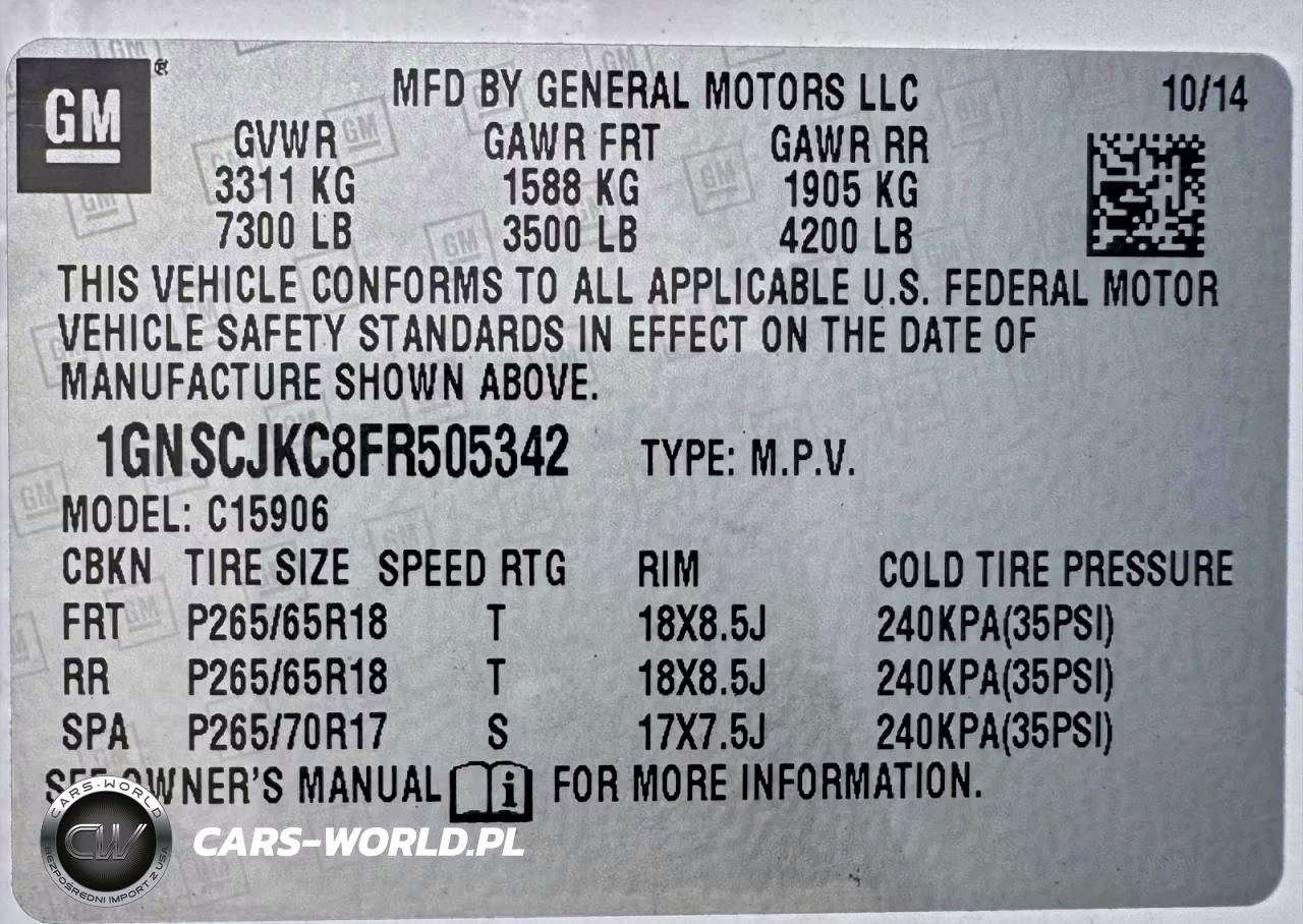 2015 Chevrolet Suburban C1500 Lt VIN:1GNSCJKC8FR505342 - 15