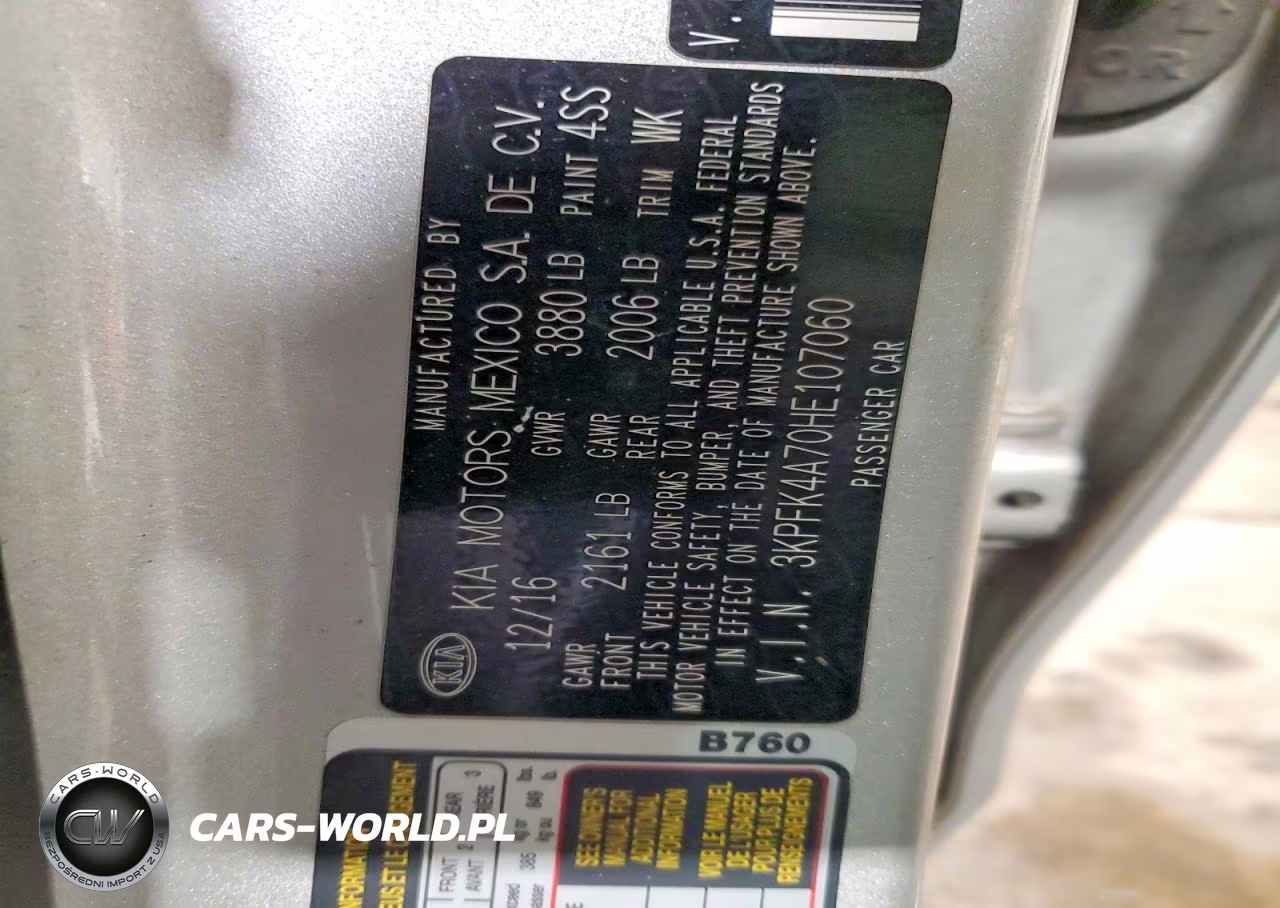 2017 Kia Forte Lx VIN:3KPFK4A70HE107060 - 13