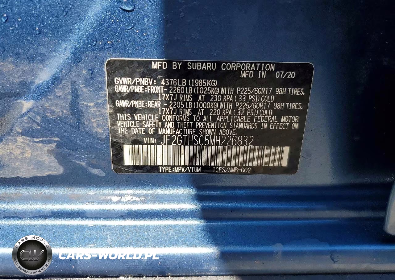 2021 Subaru Crosstrek Sport VIN:JF2GTHSC5MH226832 - 13