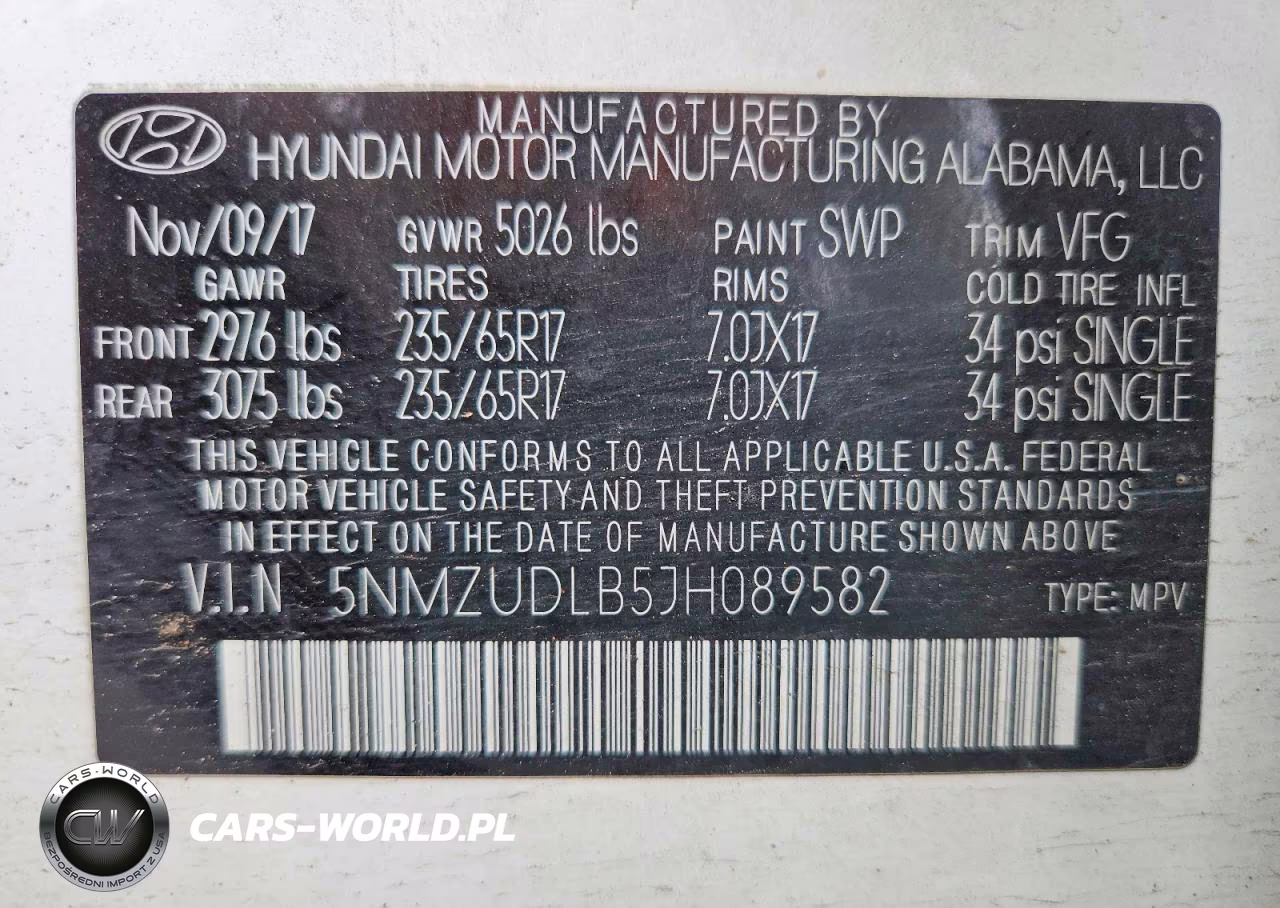 2018 Hyundai Santa Fe Sport 2.4L VIN:5NMZUDLB5JH089582 - 13