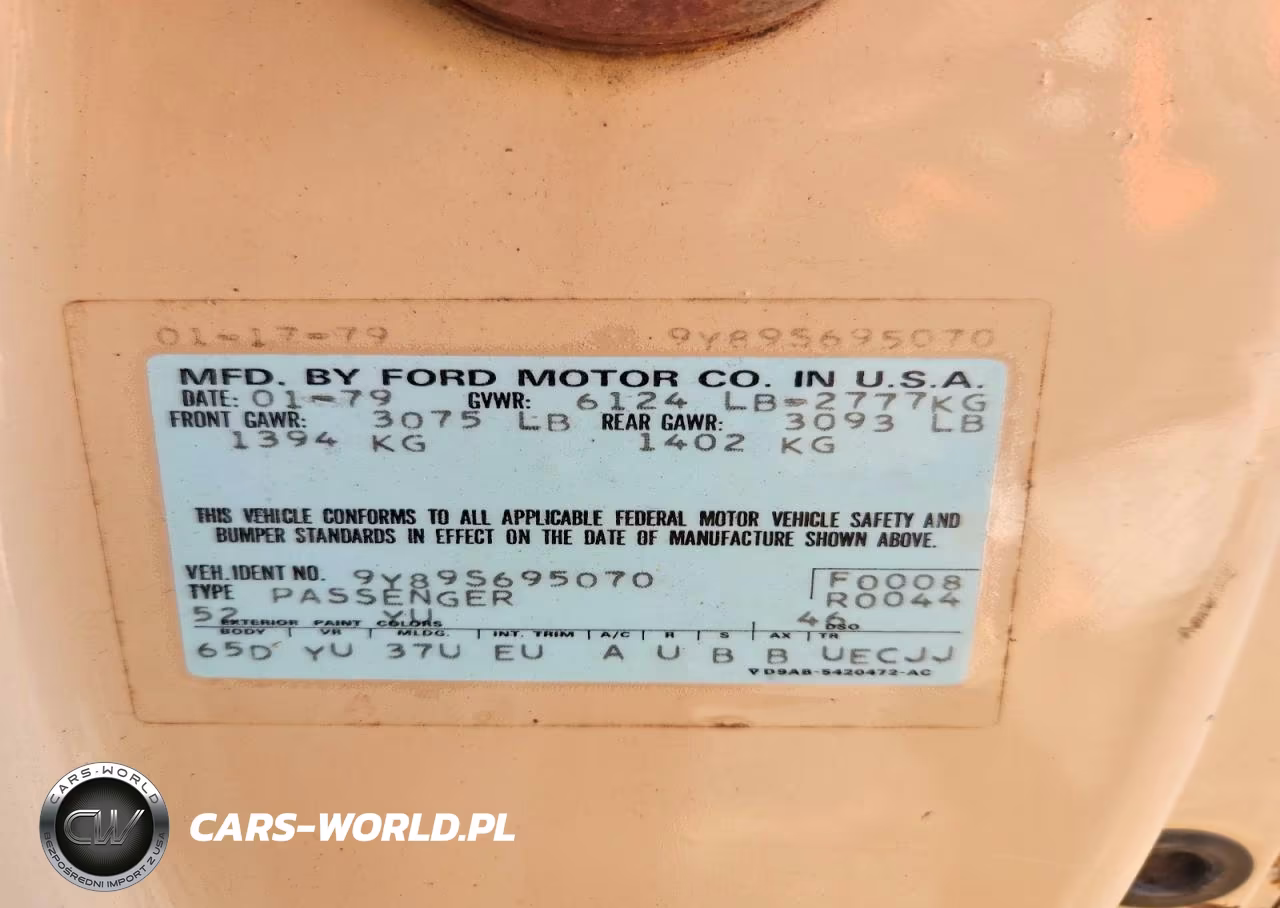 1979 Lincoln Mark V VIN:9Y89S695070 - 12
