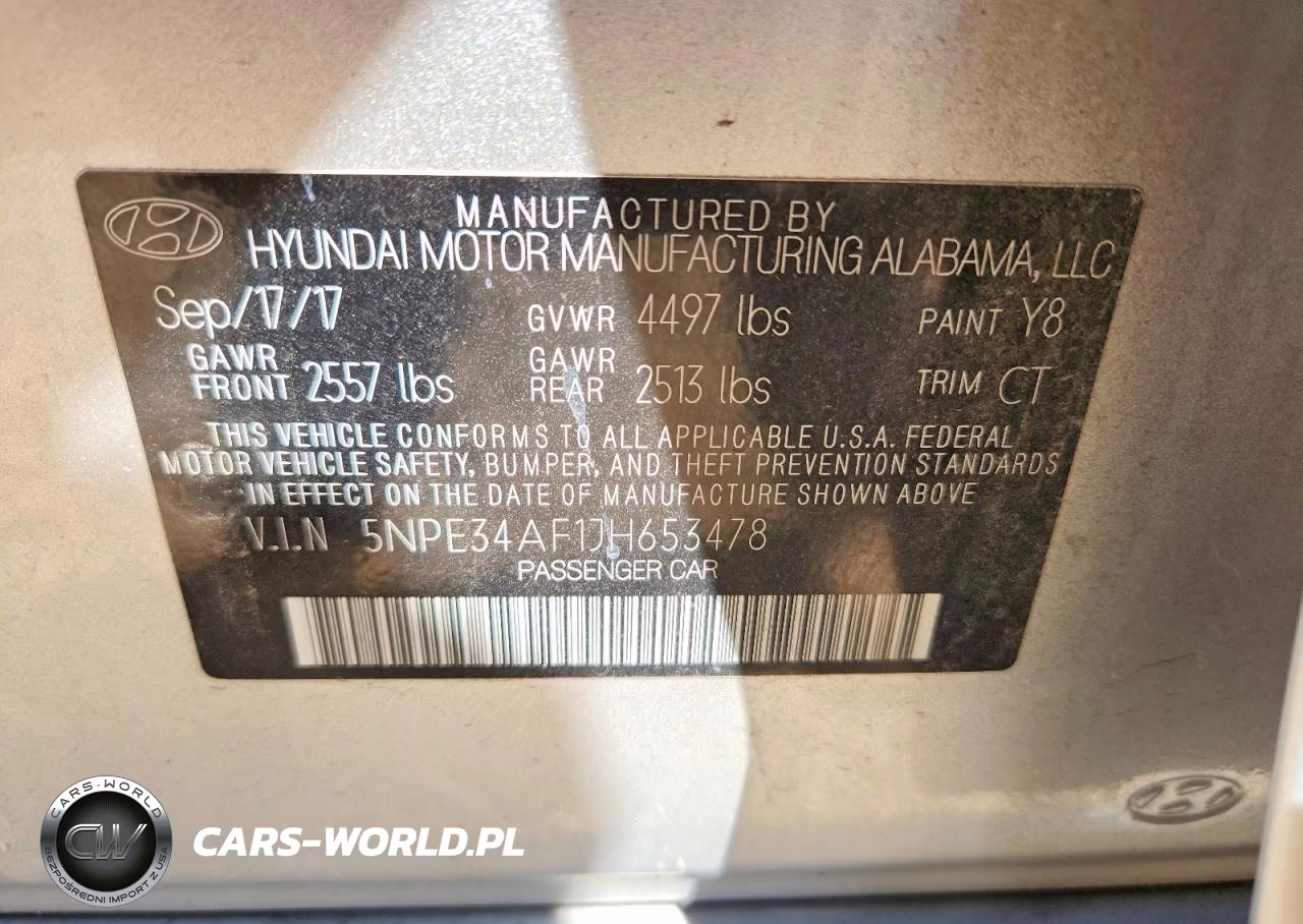 2018 Hyundai Sonata Sport VIN:5NPE34AF1JH653478 - 13