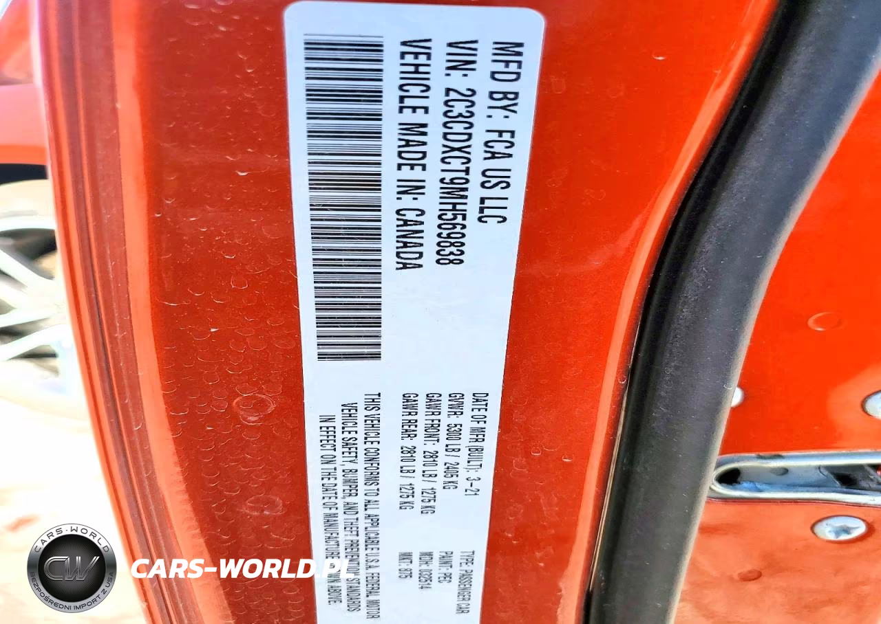 2021 Dodge Charger R-T VIN:2C3CDXCT9MH569838 - 12
