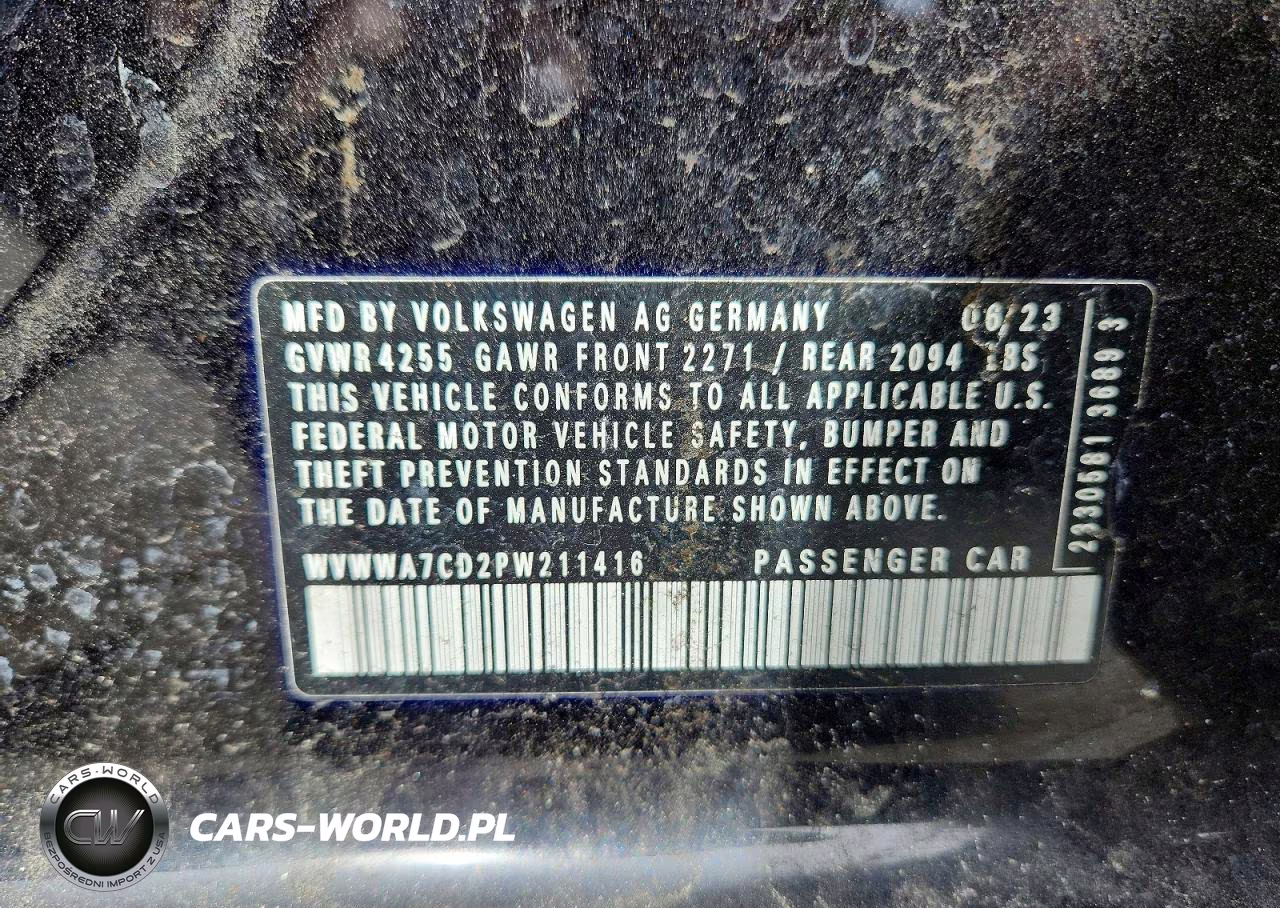 2023 Volkswagen Gti Autobahn VIN:WVWWA7CD2PW211416 - 12