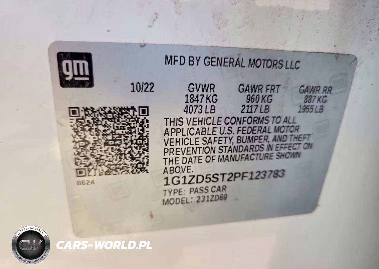 2023 Chevrolet Malibu Lt VIN:1G1ZD5ST2PF123783 - 12