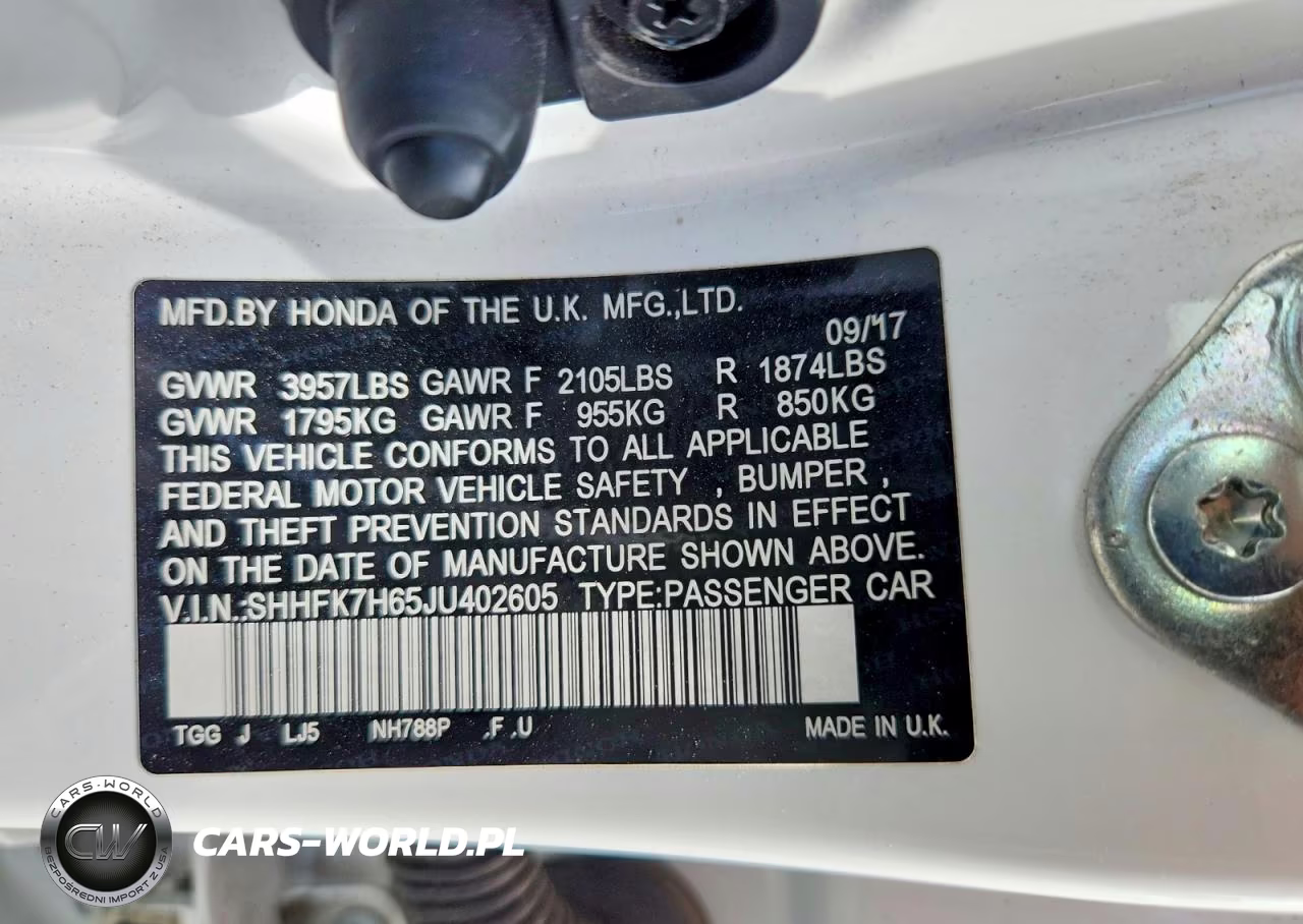2018 Honda Civic Ex VIN:SHHFK7H65JU402605 - 12