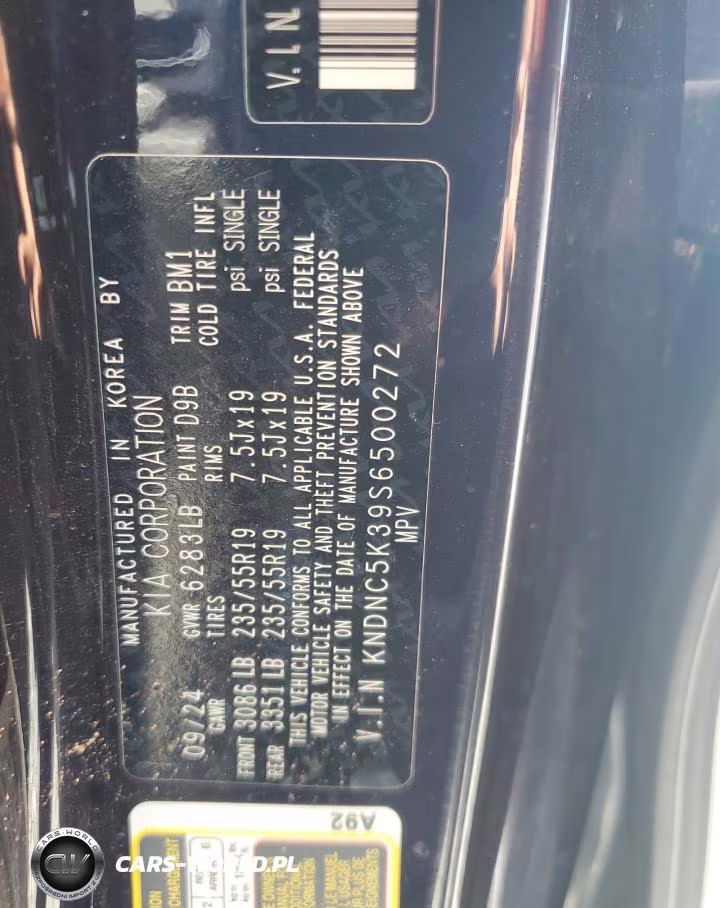 2025 Kia Carnival Ex VIN:KNDNC5K39S6500272 - 13