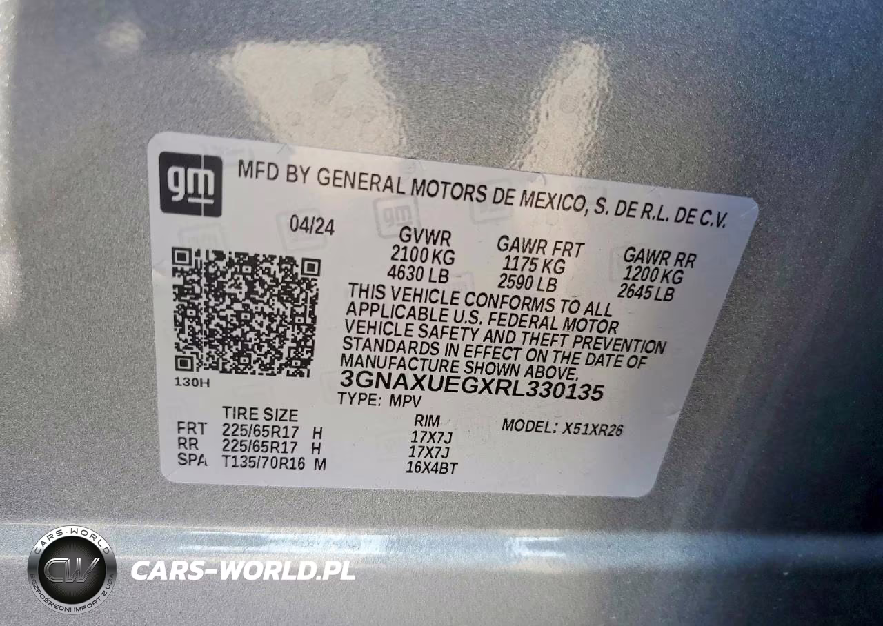 2024 Chevrolet Equinox Lt VIN:3GNAXUEGXRL330135 - 13