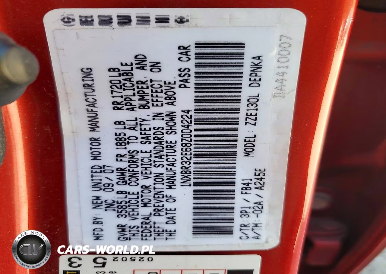 2008 Toyota Corolla Le VIN:1NXBR32E68Z004224 - 13