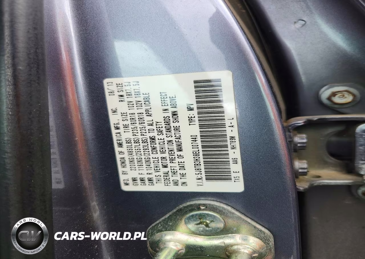 2014 Acura Rdx VIN:5J8TB3H38EL007440 - 13