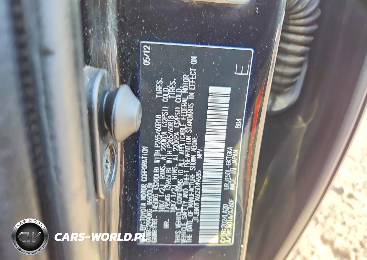 2012 Lexus Gx 460 VIN:JTJBM7FX6C5049685 - 13