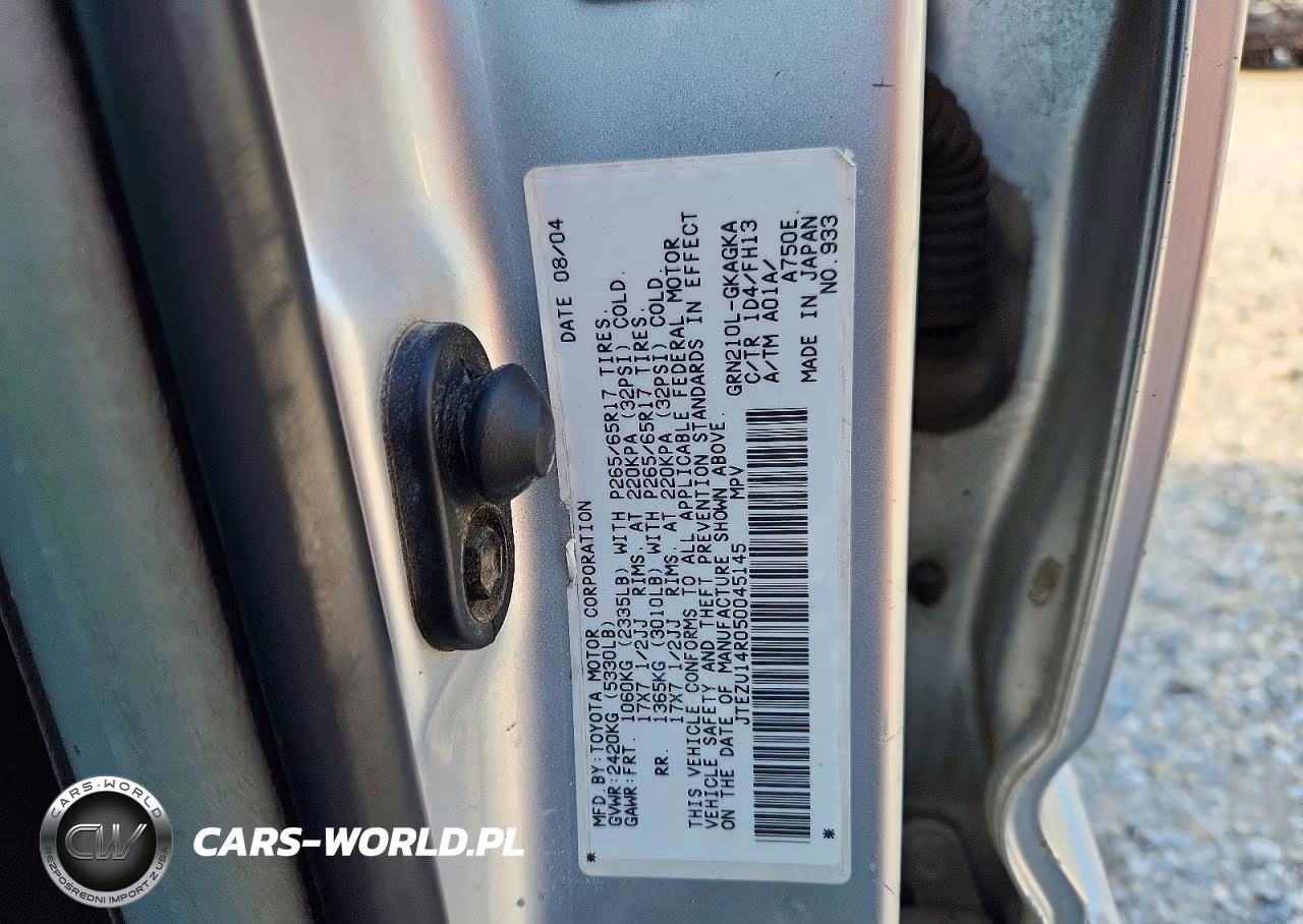 2005 Toyota 4Runner Sport Edition VIN:JTEZU14R050045145 - 13